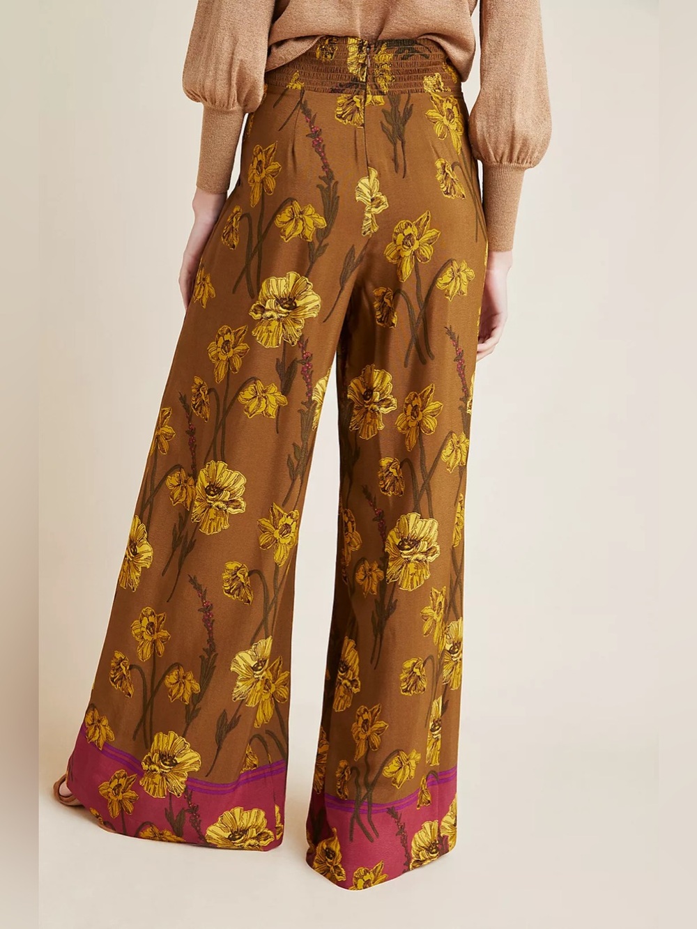 Anthropologie Maeve Terrace Floral Pants - Picture 5 of 7